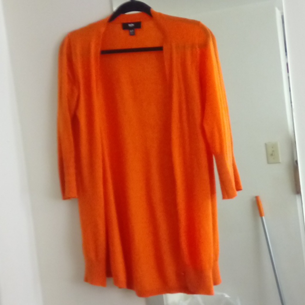 Orange 🧡 open cardigan sweater
